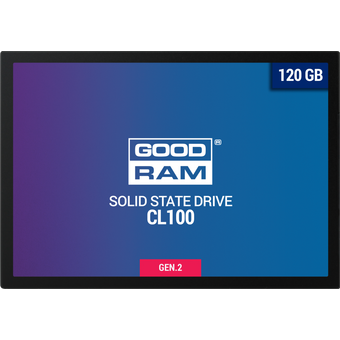  SSD 2.5" 120GB Sata3 GoodRam CL100 Gen.2, box (SSDPR-CL100-120-G2) (Marvell 88NV1120, TLC, R/W: up to 485/380MB/s) 