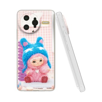  Силиконовый чехол Mcover на Poco F7 Ultra, с принтом Вакуку розовый 