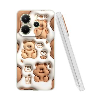 Силиконовый чехол DesignOnCase на Xiaomi Redmi Note 14 4G, с принтом Мишутки 
