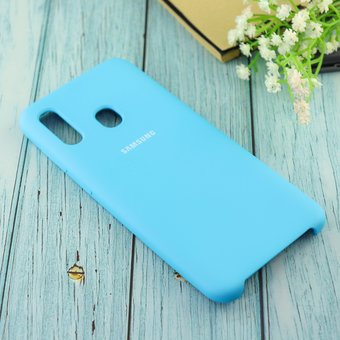  Чехол Silicone case для Samsung A305 2019 голубой(16) 