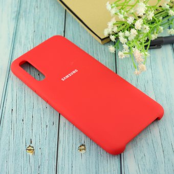  Чехол Silicone case для Samsung A70/A705F 2019 красный(14) 