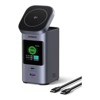  Power bank UGREEN PB771 (35527B) 20000mAh Quick Charging + Magnetic Wireless 145W Power Bank Gray 