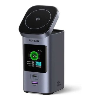  Power bank UGREEN PB771 (35527B) 20000mAh Quick Charging + Magnetic Wireless 145W Power Bank Gray 