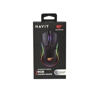  Мышка игровая с RGB подсветкой HAVIT GAMENOTE HV-MS1026 USB 6400 DPI Gaming 