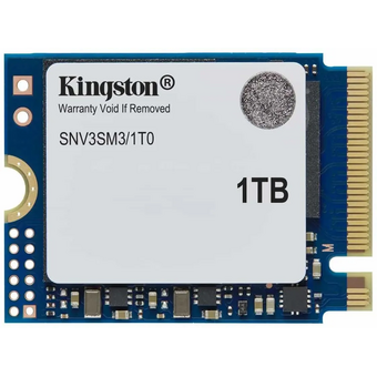 SSD Kingston NV3 SNV3SM3/1T0, 1000GB, M.2(22x30mm), NVMe, PCIe 4.0 x4, 3D TLC, R/W 6000/4000MB/s, TBW 320, DWPD 0.2 