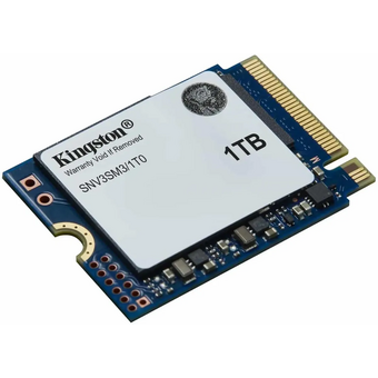  SSD Kingston NV3 SNV3SM3/1T0, 1000GB, M.2(22x30mm), NVMe, PCIe 4.0 x4, 3D TLC, R/W 6000/4000MB/s, TBW 320, DWPD 0.2 