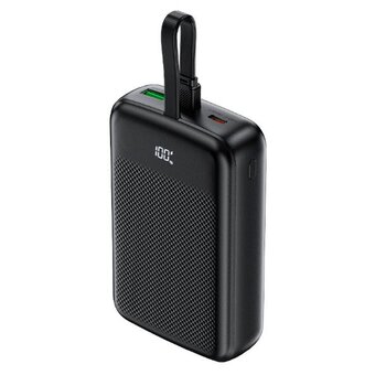  Внешний аккумулятор ACEFAST AF-M14-BK PD20W Power Bank With Cable 20000Mah Black 