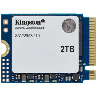  SSD Kingston NV3 SNV3SM3/2T0, 2000GB, M.2(22x30mm), NVMe, PCIe 4.0 x4, 3D TLC, R/W 6000/5000MB/s, TBW 640, DWPD 0.2 