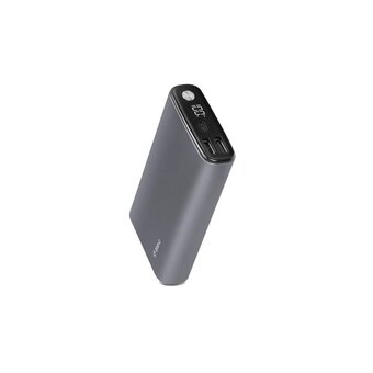  Внешний аккумулятор TTEC 2BB216UG ReCharger Pro LCD 15.000mAh PD 65W 2*USB-A/USB-C Powerbank Space Gray 