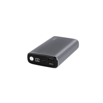  Внешний аккумулятор TTEC 2BB216UG ReCharger Pro LCD 15.000mAh PD 65W 2*USB-A/USB-C Powerbank Space Gray 