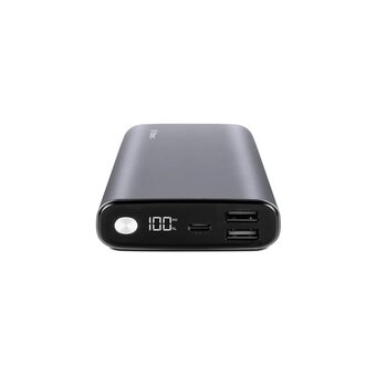  Внешний аккумулятор TTEC 2BB216UG ReCharger Pro LCD 15.000mAh PD 65W 2*USB-A/USB-C Powerbank Space Gray 