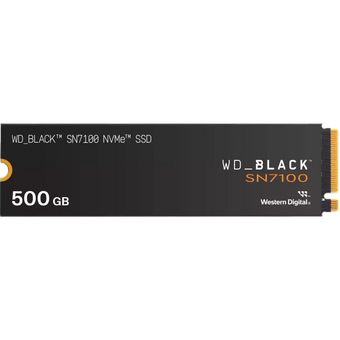  SSD Western Digital SN7100 (WDS500G4X0E) Black M2.2280 PCIe 4.0 500Gb, 6800MBs/5000MBs, TBW 300, 1 year 