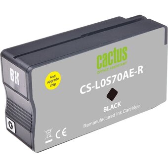  Картридж струйный Cactus CS-L0S70AE-R 953XL черный 54мл для HP OJ Pro 7740/8210/8218/8710/8715 