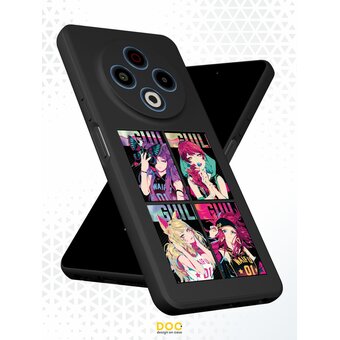  Силиконовый чехол DesignOnCase на Tecno Spark 30 4G , с защитой камеры, с принтом KDA - League of legends 