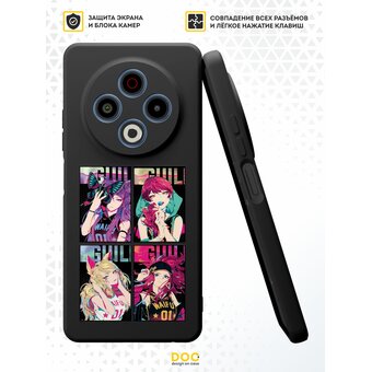  Силиконовый чехол DesignOnCase на Tecno Spark 30 4G , с защитой камеры, с принтом KDA - League of legends 