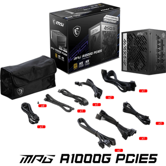  Блок питания MSI MPG A1000G PCIE5, ATX 1000W 