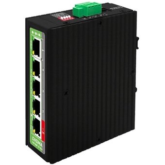  Коммутатор неуправляемый Digma DSP404F-1F-200 (L2) 5x100Мбит/с 4PoE 4PoE+ 1PoE++ 200W 