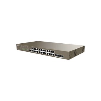  Коммутатор управляемый PoE IP-COM G5328XP-24-410W L3, 26 портов, 24x1Гбит/с, SFP+ 4x10Гбит/с 