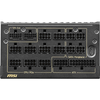  Блок питания MSI MEG Ai1600T PCIE5 (306-7ZPEX11-CE0), 1600W, 80+ Titanium, полностью модульный, ATX 3.1, PCIE5.1, RTL 