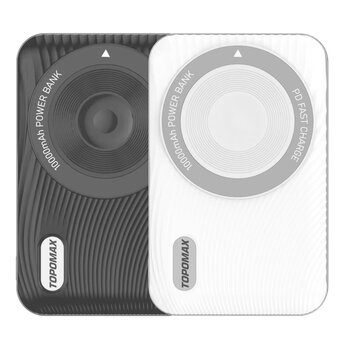  Аккумулятор внешний резервный TOPOMAX TPB-F18 10000mAh, PD 22.5W, wireless charging 15W черный 