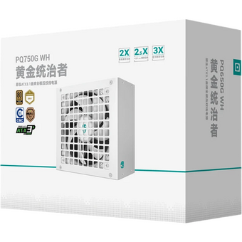  Блок питания Deepcool GamerStorm PQ750G WH (ATX 3.1, 750W, Full Cable Management, PWM 120mm fan, 80+ Gold, Active PFC + Half Bridge + DC/DC) 