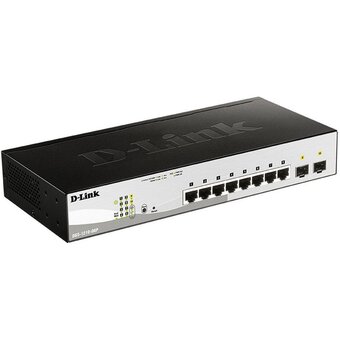  Коммутатор настраиваемый D-Link DGS-1210-08P/G3A (L2) 8x1Гбит/с 2SFP 8PoE 65W 