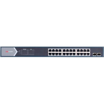  Коммутатор управляемый Hikvision DS-3E1526P-E 24x1Гбит/с 2SFP 24PoE+ 370W 