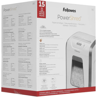  Шредер Fellowes PowerShred 15С белый 