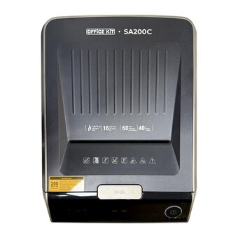  Шредер Office Kit SA200С 3,8x10 (OK3810SA200С) черный/серый 