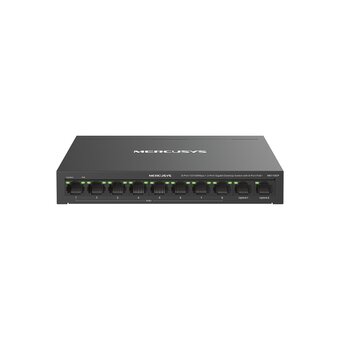  Коммутатор Mercusys MS110CP Настольный с 8 портами PoE+ 10/100Мбит/c и 2 гигабитными портами 