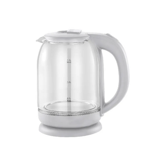  Электрочайник Добрыня EC-114 стекл белый 