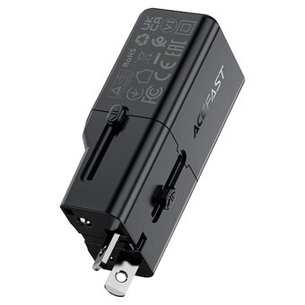  Зарядное устройство ACEFAST AF-Z7-BK Multifunctional Pd30W Gan Mini Charger Black 