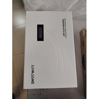  УЦ Настенный стабилизатор напряжения SMARTWATT AVR Slim 8000RW (плохая упаковка, нет гар. талона, компонентный ремонт) 