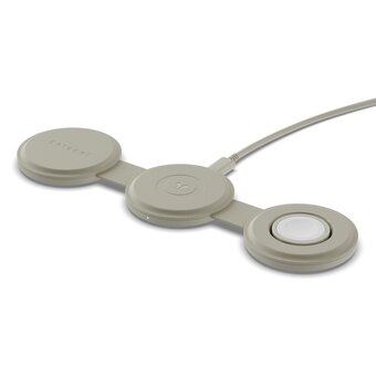  Зарядное устройство Satechi ST-QTG31W Qi2 OntheGo 3-in-1 Wireless Charger песочный 