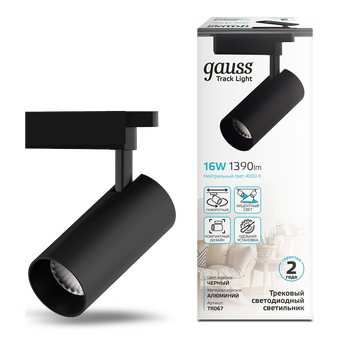  Трековая система GAUSS TR067 4000К, черный 