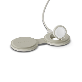  Зарядное устройство Satechi ST-QTG21W Qi2 OntheGo 2-in-1 Wireless Charger песочный 