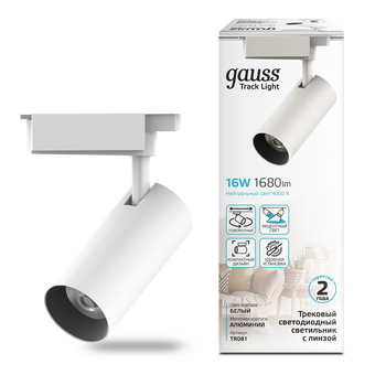  Трековая система GAUSS TR081 4000К, белый 