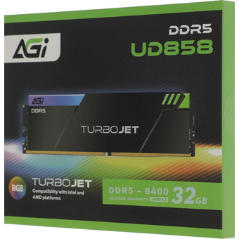  ОЗУ AGI UD858 AGI6IPC16UD858-DC DDR5 - 2x 16ГБ 6400МГц, DIMM, Ret 