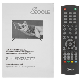  Телевизор Scoole SL-LED32S01T2S черный 