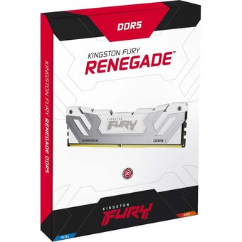  ОЗУ Kingston Fury Renegade White RGB (KF588CU42RWK2-48) 48GB DDR5 8800 On-Die ECC CUDIMM CL42 kit 2*24gb 