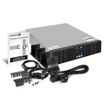  ИБП Exegate On-line PowerExpert ULS-3000.LCD.AVR.6C13.USB.RS232.SNMP.BC.2U EX297668RUS 3000VA/3000W, On-Line, PF=1, LCD, 6*C13, RS232, USB 