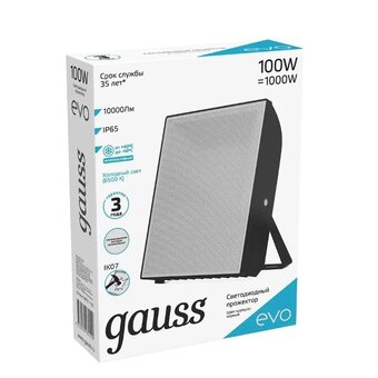  Прожектор уличный Gauss Evo 687511100 светодиодный 100Вт черный 