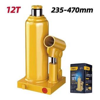  Домкрат бутылочный Deli DQ71012 12 т 