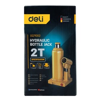  Домкрат бутылочный Deli DQ71002 2 т 