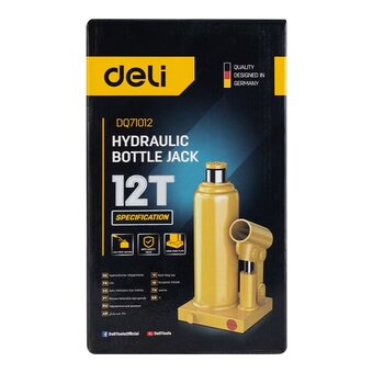  Домкрат бутылочный Deli DQ71012 12 т 