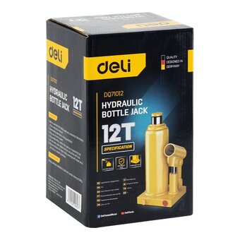  Домкрат бутылочный Deli DQ71012 12 т 