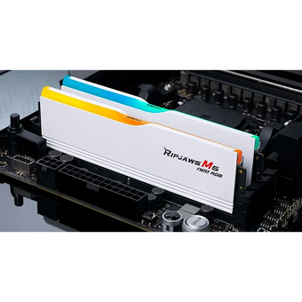  ОЗУ G.SKILL Rip Jaws M5 Neo RGB 64GB (F5-6000J3040G32GX2-RM5NRW) (2x32GB) DDR5 6000MHz CL30 (30-40-40-96) 1.40V / White 