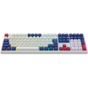  Клавиатура OKLICK 725G белый/красный 