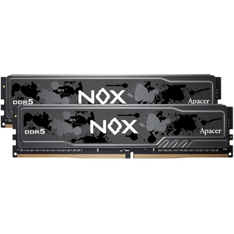 ОЗУ Apacer NOX 64GB (AH5U64G52C522MBAA-2) DDR5 5200 DIMM OC DDR5 w/HS, kit 2x32GB CL40, 1.25V 