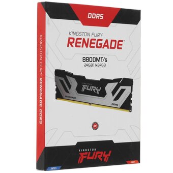  ОЗУ Kingston Fury Renegade White RGB (KF588CU42RS-24) 24GB DDR5 8800 Non-ECC Unbuffered DIMM CL42 